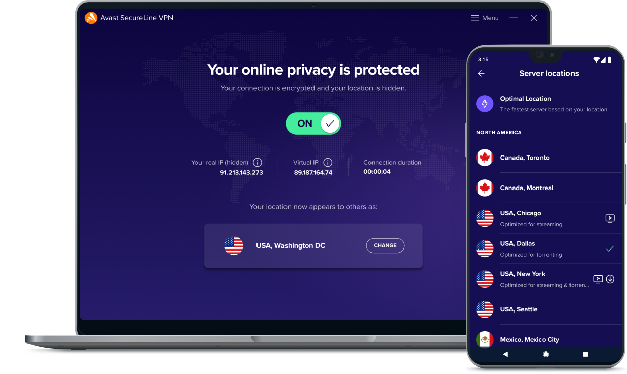 Avast secureline VPN - PC and mobile