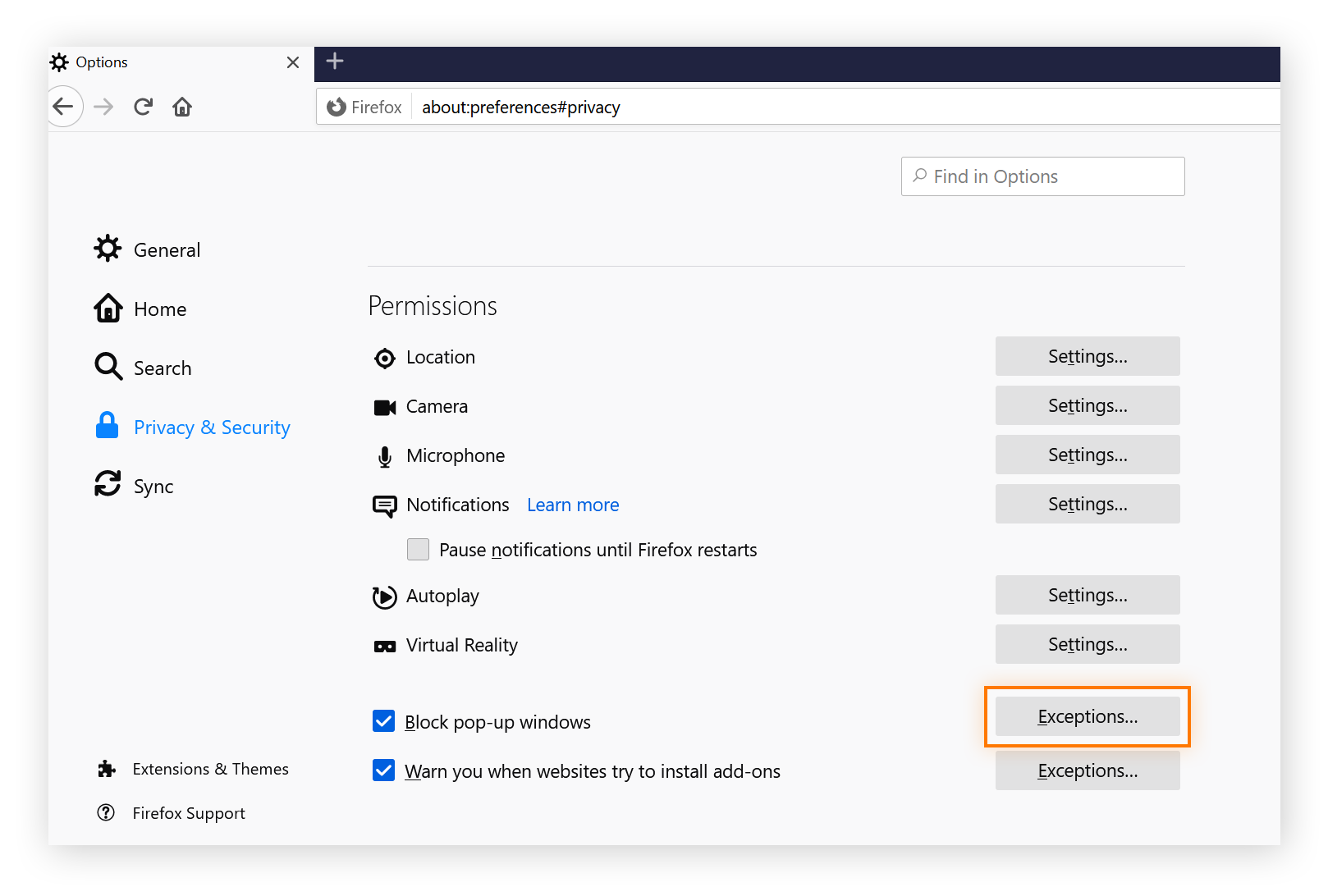 How to Allow & Block Pop-ups on Firefox