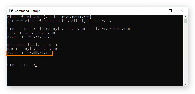 Cómo encontrar su dirección IP con el Símbolo del sistema de Windows.