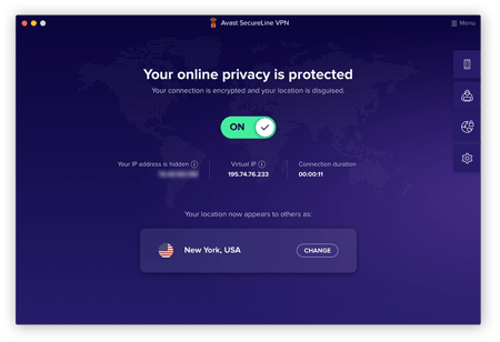 Le VPN chiffre l’intégralité de la connexion Internet lorsque vous êtes en ligne.