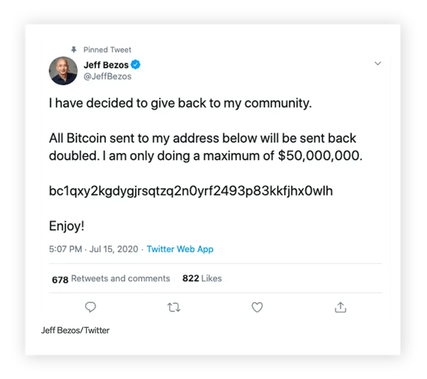 This successful spear phishing attack caught Jeff Bezos in its net.