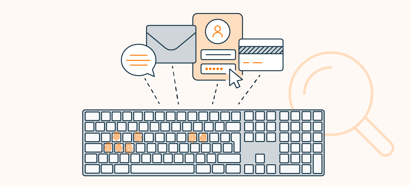 Os keyloggers ficam ocultos no seu dispositivo, registrando as teclas pressionados e enviando os relatórios aos invasores.