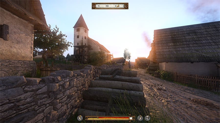 Ein Beispiel für Nvidia DLSS-gestützte Umgebungslichteffekte in „Kingdom Come: Deliverance“