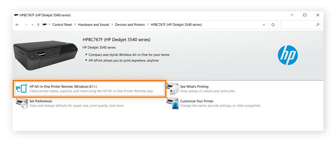Double click the relevant icon to launch your printer management app