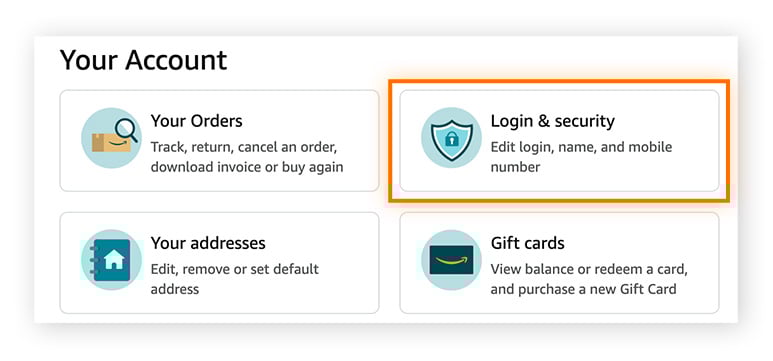 Click Login & security