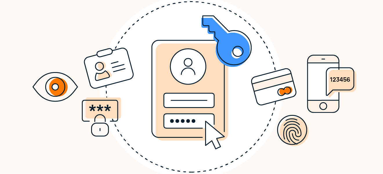 A graphic depicting two-factor authentication.