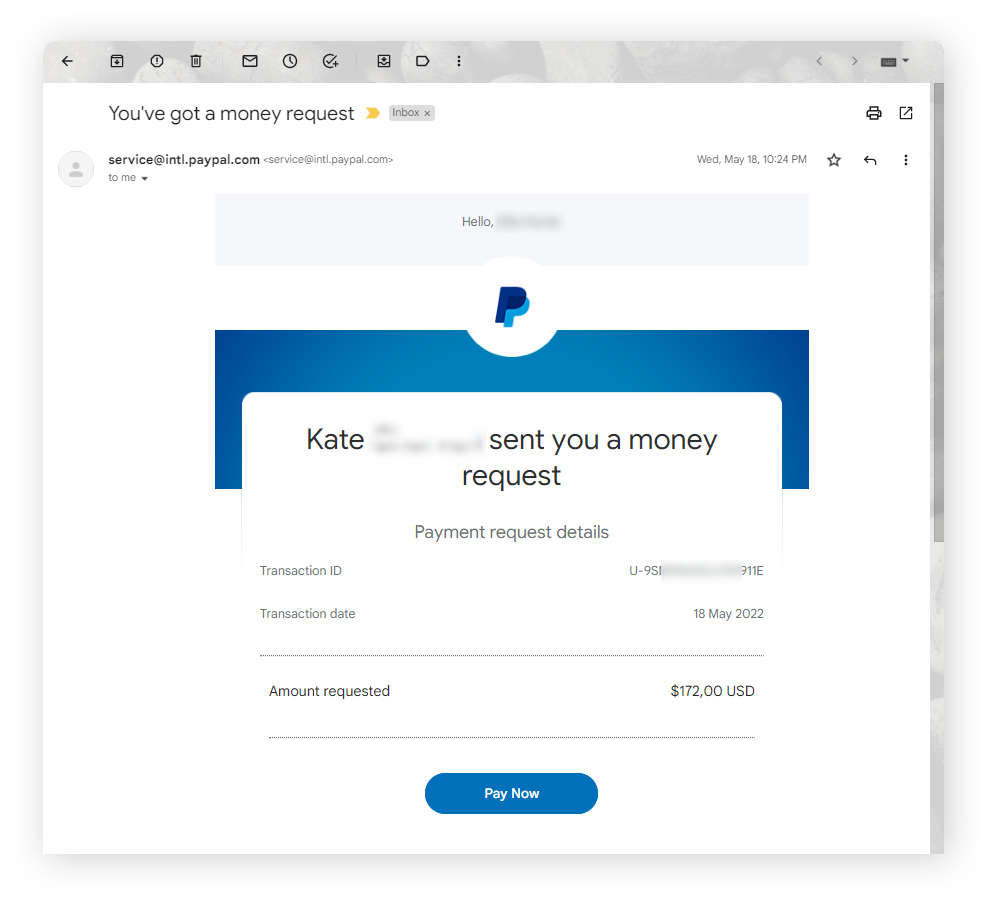 E-Mails, die von service@paypal.com stammen, sind unbedenklich.