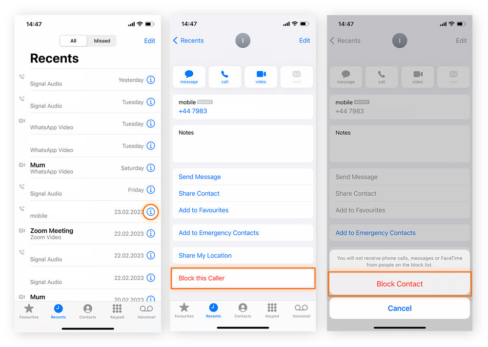 How to block individual spam calls on iPhone.
