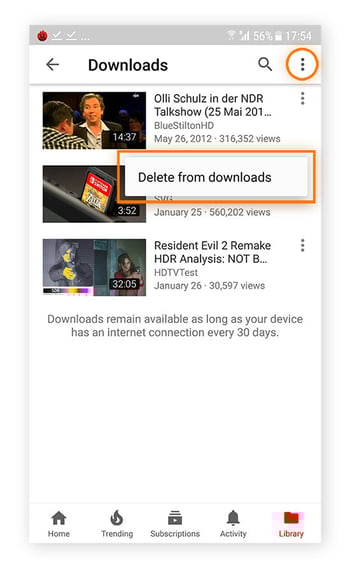 How to clean Android phones by deleting downloaded podcasts.