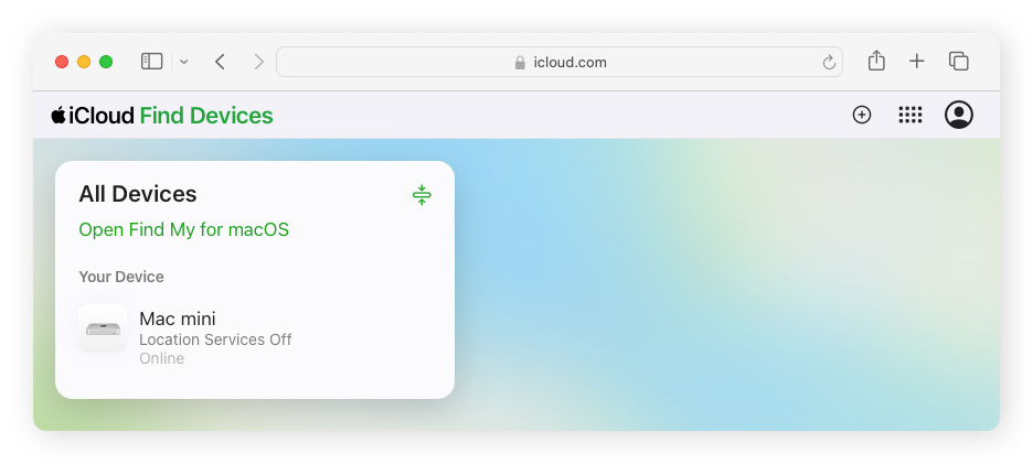 To remove a device from your Apple ID, select it under the All Devices heading.