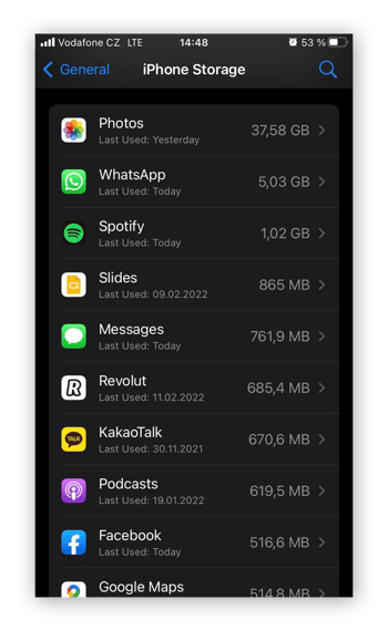 Remova do seu iPhone os aplicativos que você não usou recentemente para evitar a coleta desnecessária de dados.