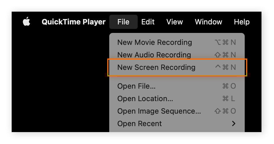 Enregistrement d’un écran avec QuickTime Player