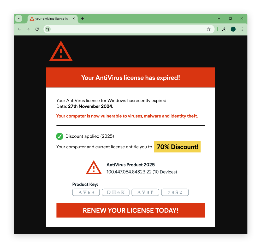 Virus Scam Example How to Identify and Stop Fake Virus Warnings