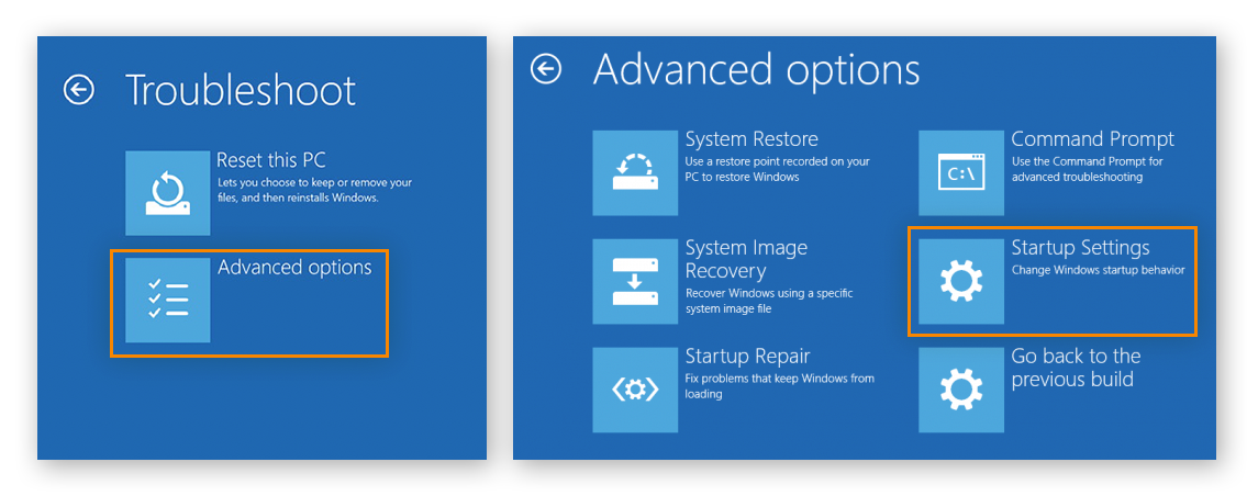 Starten des Windows-Computers im abgesicherten Modus von einem leeren Bildschirm aus.