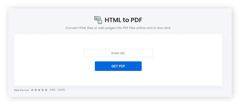 Screenshot showing an HTML to PDF converter that can help you access blocked material.