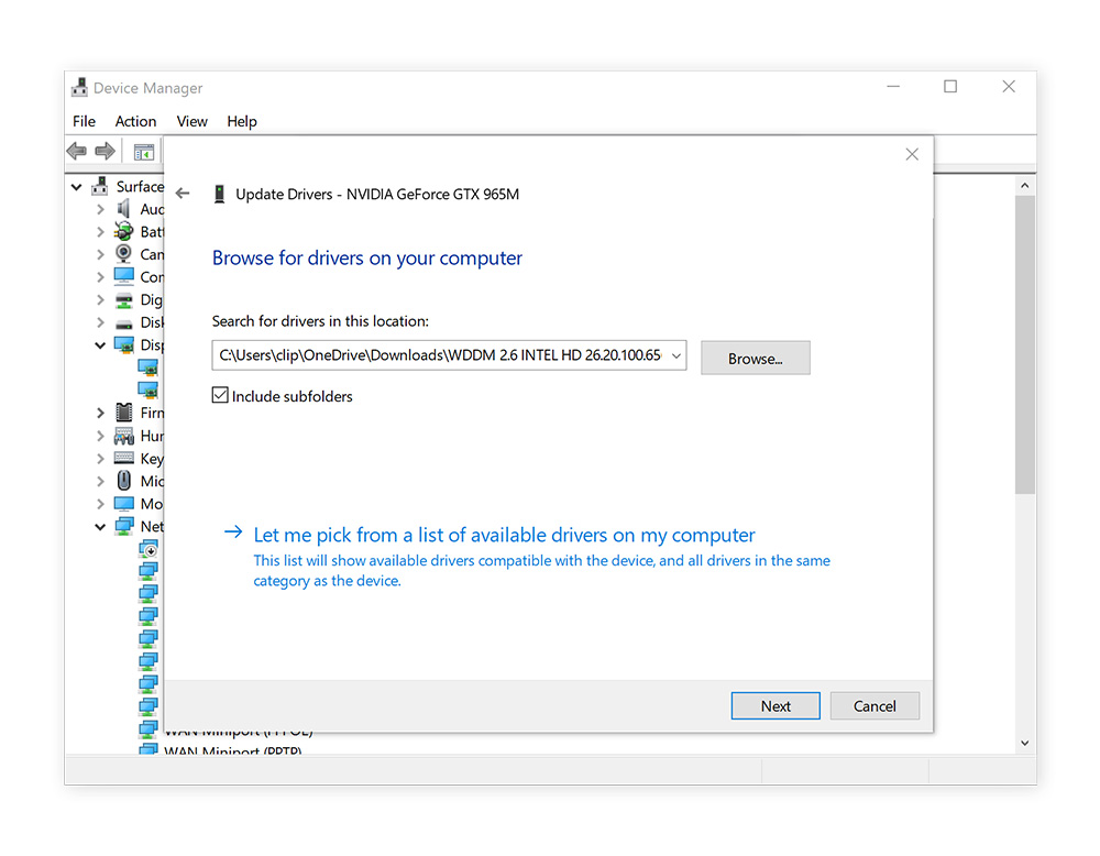How to update graphics drivers manually on Windows 10.