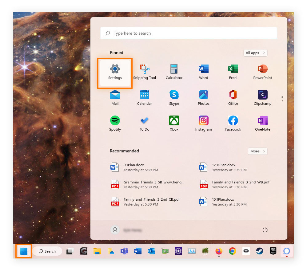 To update your GPU driver on Windows 11 using Windows Update, start by opening Settings.