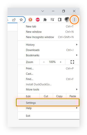 To view saved passwords, open the Google Chrome menu, then Settings