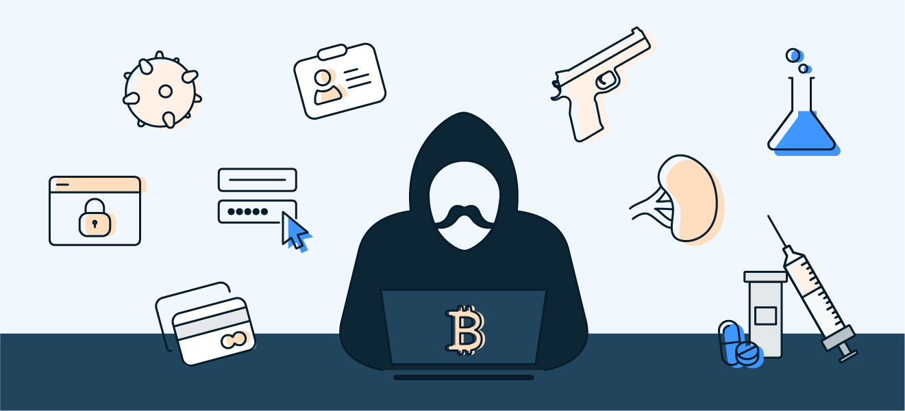Dark Web-Märkte sind berüchtigt dafür, große Mengen illegaler Waren umzusetzen.