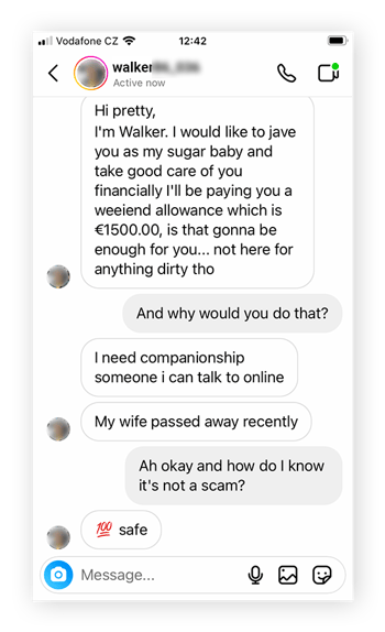 Sugar Daddy Scam Instagram