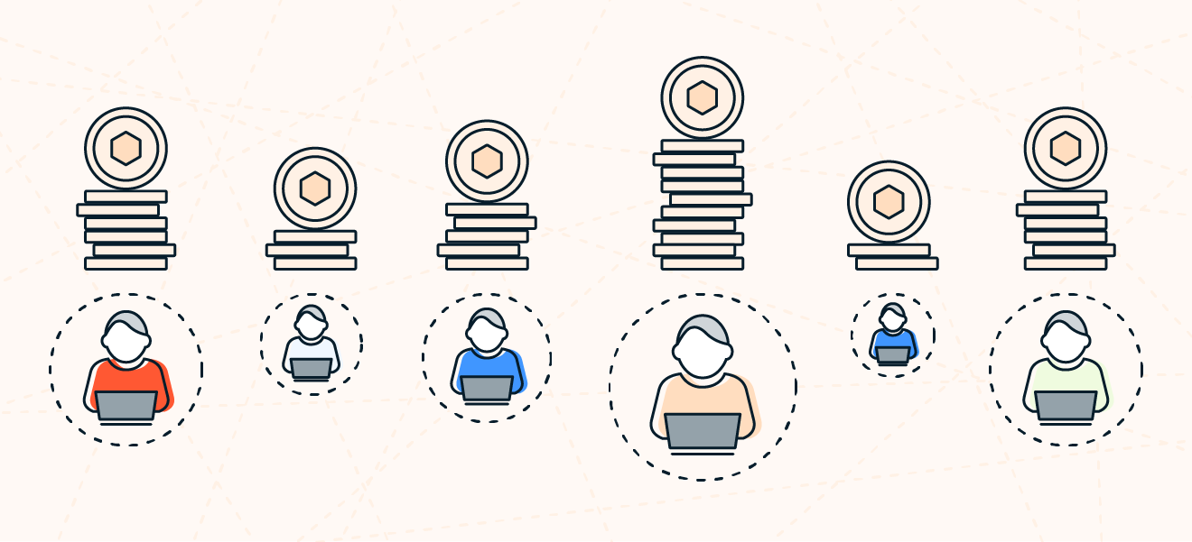 Token sind digitale Vermögenswerte, die das Eigentum und die Mitgliedschaft in einer DAO repräsentieren.
