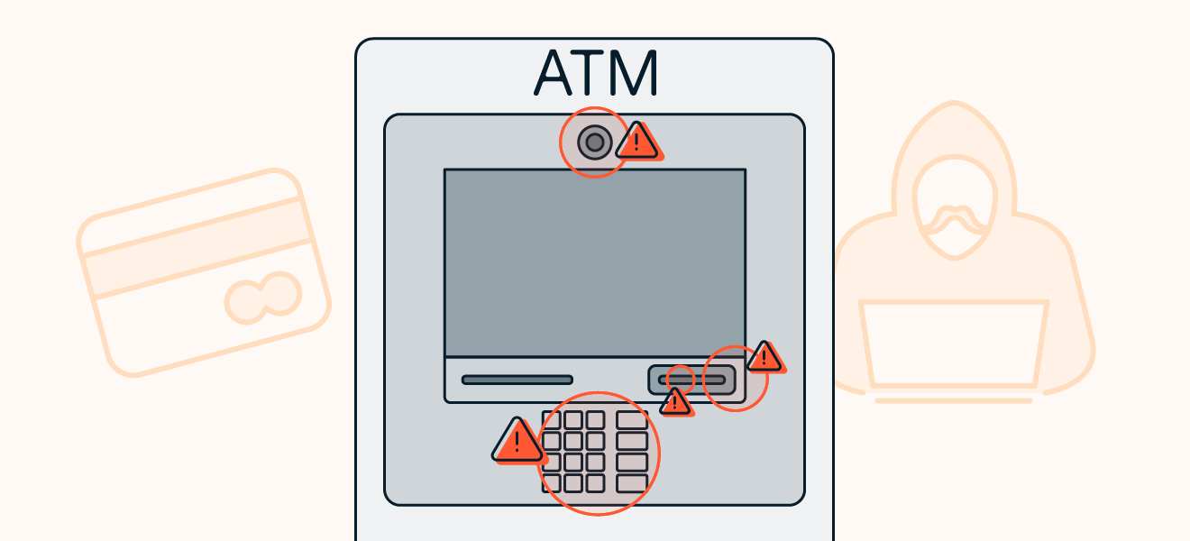 Les dispositifs de skimming peuvent se présenter sous forme de caméras cachées, de surcouches placées sur le clavier, d’appareils de copie de carte ou encore de miroirs.