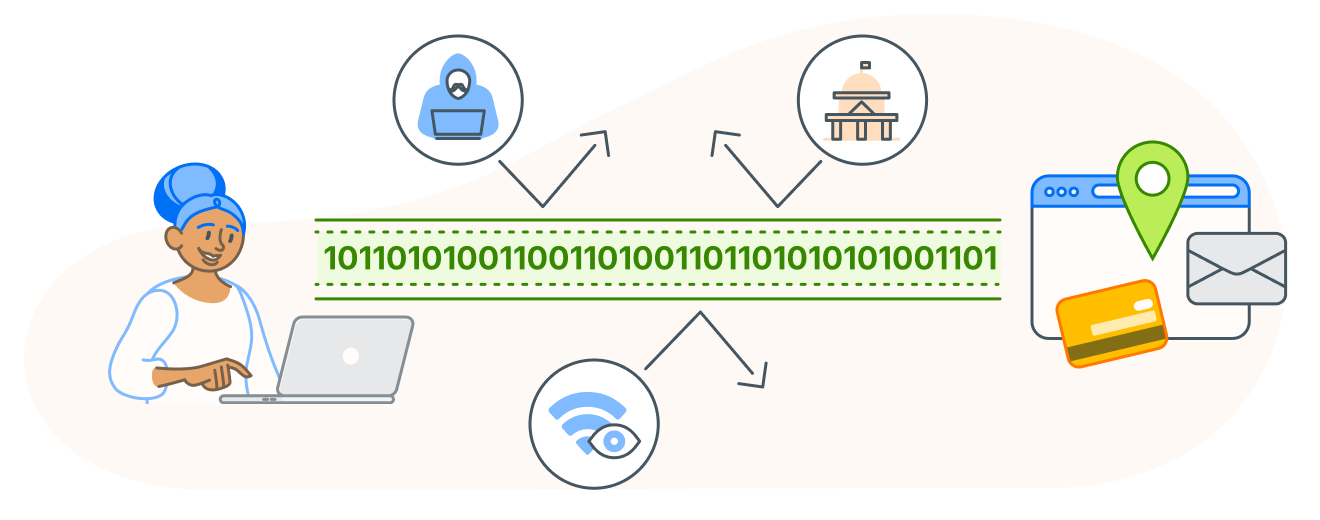 A user accessing restricted content using a VPN.
