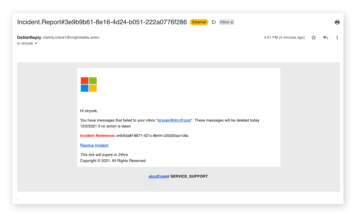 A pretext scammer impersonating Microsoft.