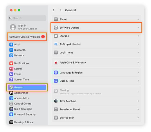 La mise à jour de macOS permet d’installer les derniers pilotes pour les périphériques externes tels que votre souris.