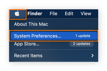 Resetting your network settings on Mac through System Preferences.