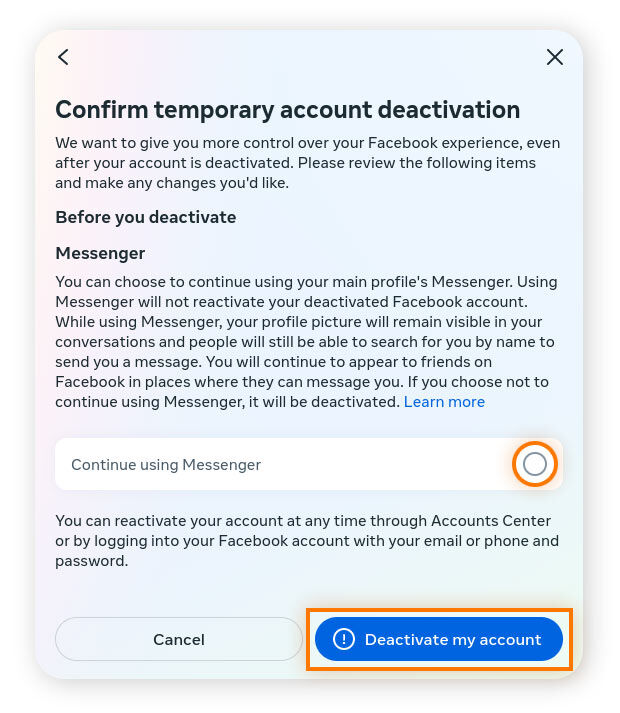 How to Deactivate Facebook Messenger Easily