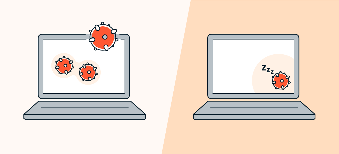 La definición de virus informático incluye sus 4 fases: latente, propagación, activación y ejecución.