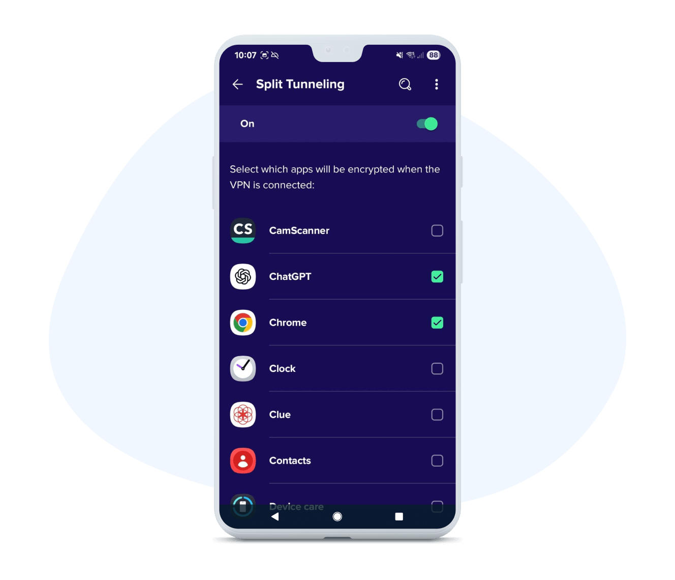 Choose your apps
