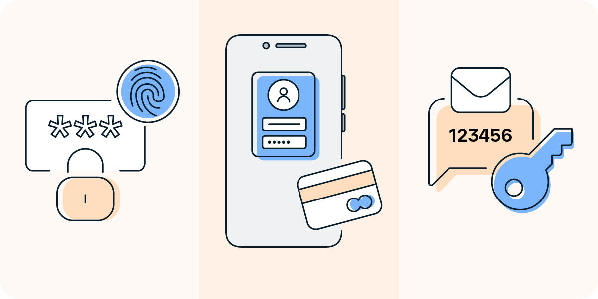 Two-factor authentication requires two verification methods to log in.