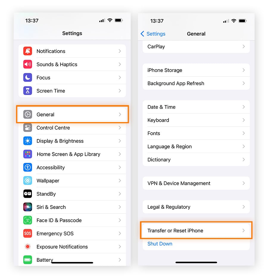 Restore your iOS from a backup made before you experienced issues to remove a virus from your iPhone.