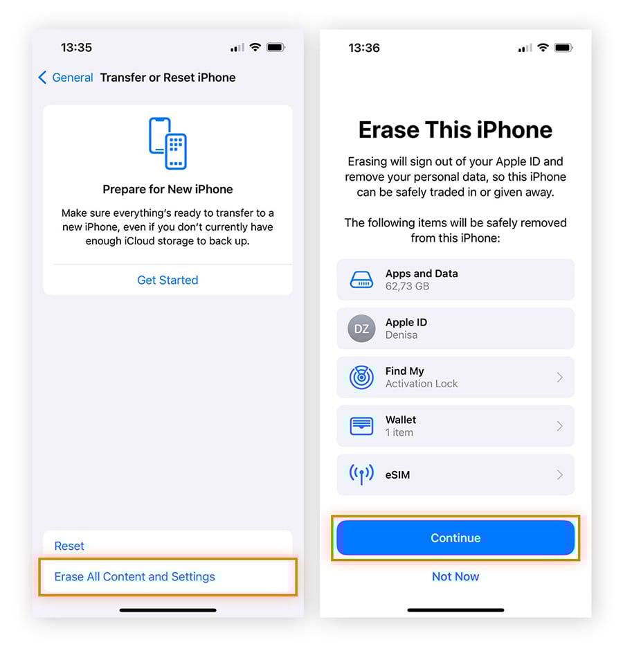 You can clean your phone from an iPhone virus by performing a factory reset.