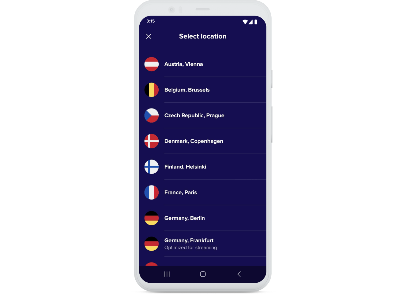 Use servers from around the world